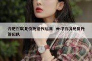 合肥百度竞价托管代运营  云浮百度竞价托管团队