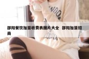 邵阳餐饮加盟收费表图片大全  邵阳加盟招商