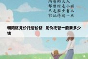 朝阳区竞价托管价格  竞价托管一般要多少钱