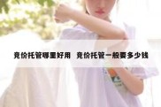 竞价托管哪里好用  竞价托管一般要多少钱
