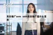 竞价推广sem  sem竞价推广是什么意思