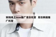安阳线上sem推广竞价托管  竞价网络推广托管