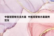 中医馆营销引流方案  中医馆营销方案案例范文