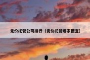 竞价托管公司排行（竞价托管哪家便宜）