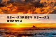 衡水sem竞价托管咨询  衡水sem竞价托管咨询电话