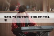 梅州账户竞价托管策划  竞价托管的注意事项