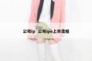 公司ip  公司ipo上市流程