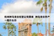 杭州神马竞价托管公司费用  神马竞价开户一般什么价