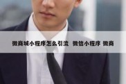 微商城小程序怎么引流  微信小程序 微商