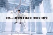 竞价sem托管多少钱合适  搜索竞价托管