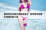 宜州竞价托管公司排名前十  宜州竞价托管公司排名前十名