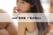 seo广告价格  广告公司seo