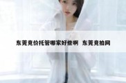 东莞竞价托管哪家好些啊  东莞竞拍网