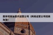 西安招商加盟代运营公司（网络运营公司招商加盟）