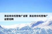 清远竞价托管推广运营  清远竞价托管推广运营招聘
