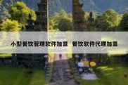 小型餐饮管理软件加盟  餐饮软件代理加盟