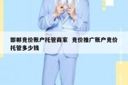 邯郸竞价账户托管商家  竞价推广账户竞价托管多少钱