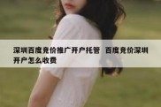 深圳百度竞价推广开户托管  百度竞价深圳开户怎么收费