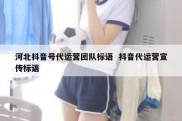 河北抖音号代运营团队标语  抖音代运营宣传标语