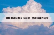 肇庆鼎湖区抖音代运营  达州抖音代运营