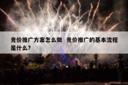 竞价推广方案怎么做  竞价推广的基本流程是什么?