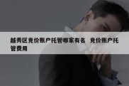 越秀区竞价账户托管哪家有名  竞价账户托管费用