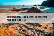 常德sem竞价托管多少钱  常德sem竞价托管多少钱一次
