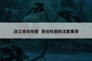 沅江竞价托管  竞价托管的注意事项