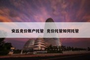 安丘竞价账户托管  竞价托管如何托管