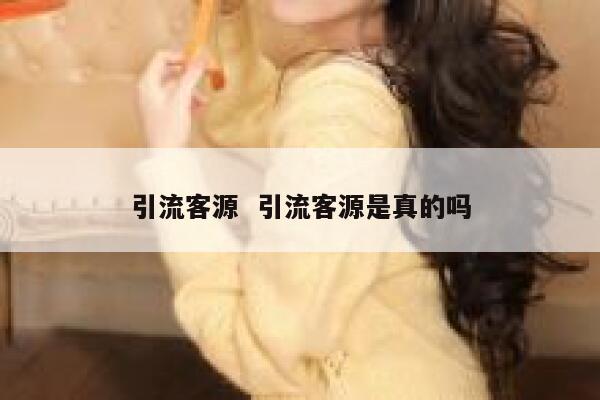 引流客源  引流客源是真的吗