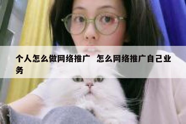 个人怎么做网络推广  怎么网络推广自己业务