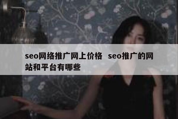 seo网络推广网上价格  seo推广的网站和平台有哪些