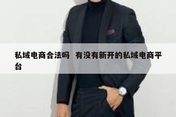 私域电商合法吗  有没有新开的私域电商平台 第1张