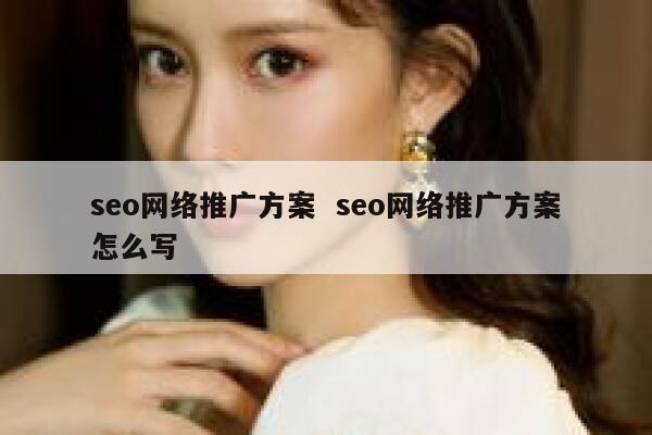 seo网络推广方案  seo网络推广方案怎么写