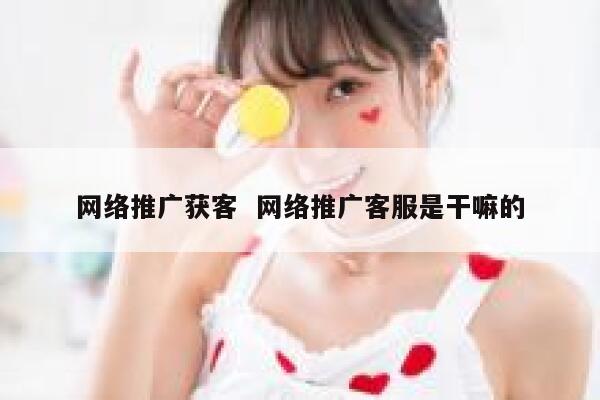 网络推广获客  网络推广客服是干嘛的