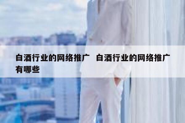 白酒行业的网络推广  白酒行业的网络推广有哪些