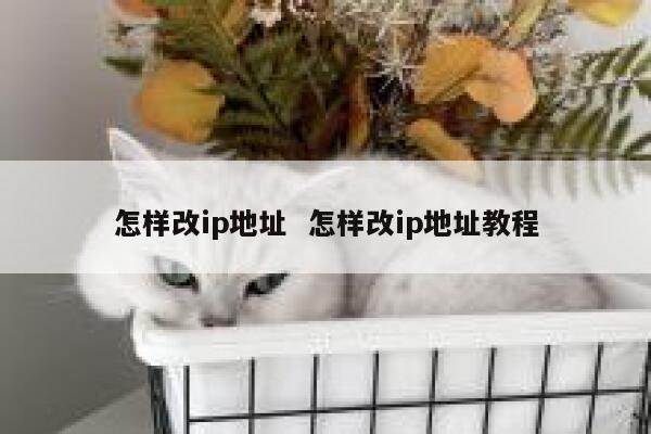 怎样改ip地址  怎样改ip地址教程
