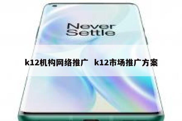 k12机构网络推广  k12市场推广方案