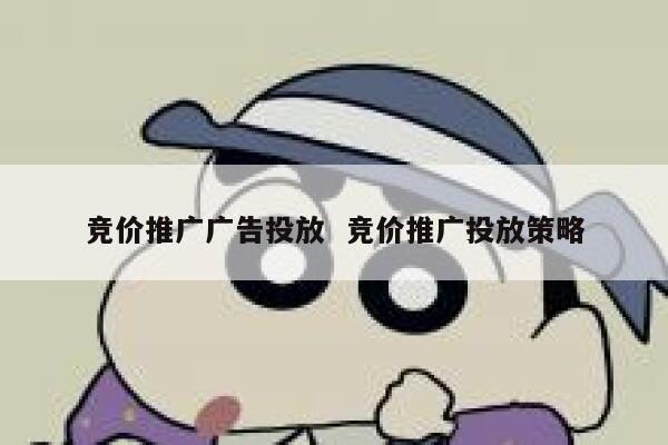 竞价推广广告投放  竞价推广投放策略 第1张
