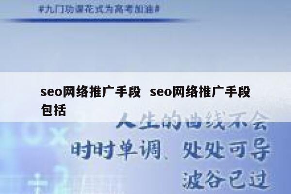 seo网络推广手段  seo网络推广手段包括
