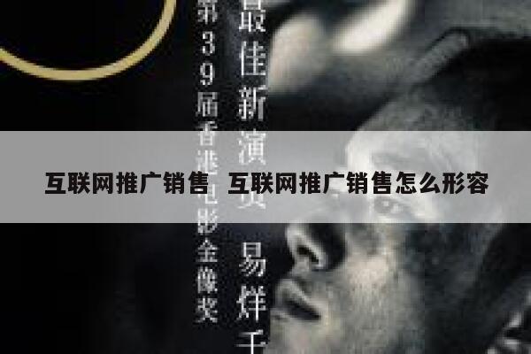 互联网推广销售  互联网推广销售怎么形容