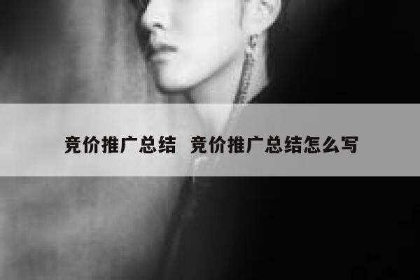 竞价推广总结  竞价推广总结怎么写