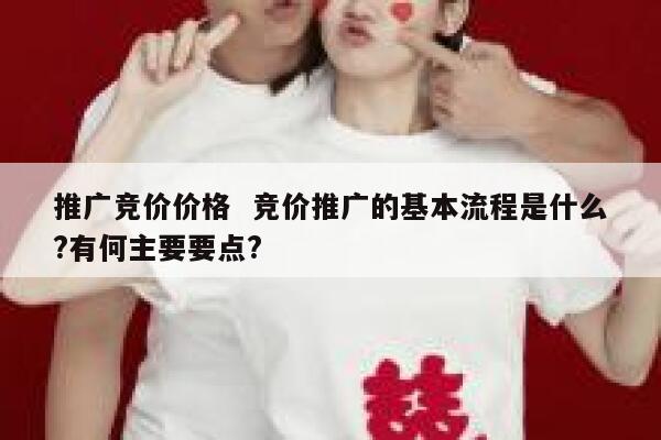 推广竞价价格 竞价推广的基本流程是什么?有何主要要点?