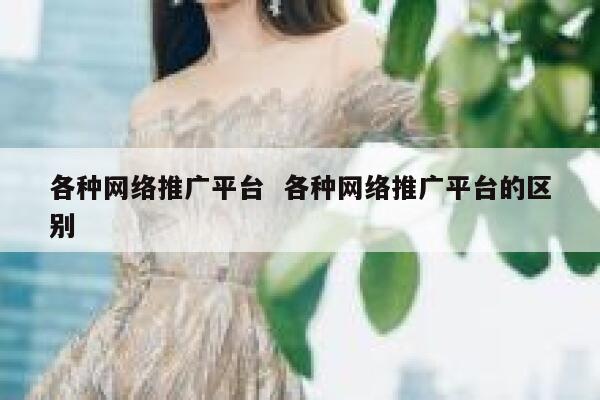 各种网络推广平台  各种网络推广平台的区别