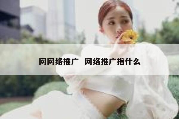 网网络推广  网络推广指什么