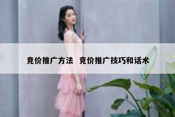 竞价推广方法  竞价推广技巧和话术