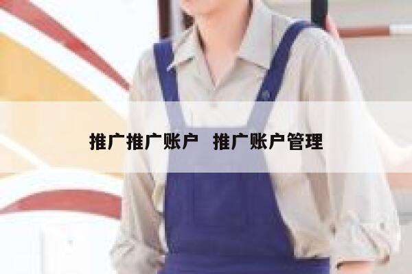 推广推广账户  推广账户管理