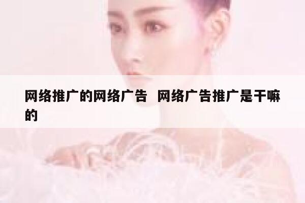网络推广的网络广告  网络广告推广是干嘛的 第1张