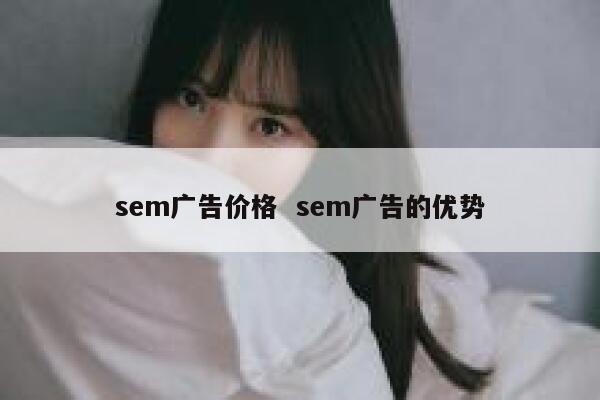 sem广告价格  sem广告的优势
