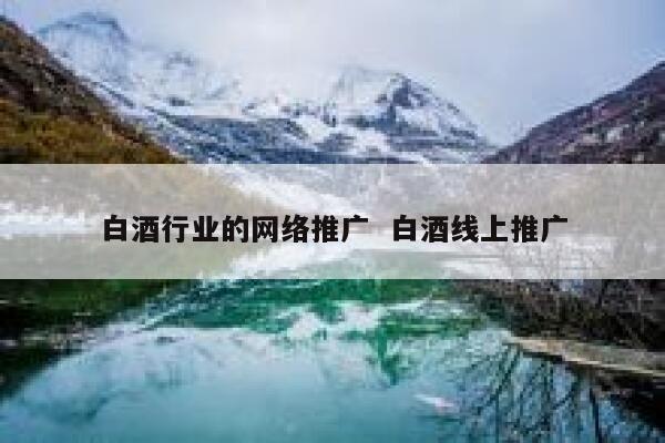 白酒行业的网络推广  白酒线上推广